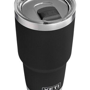 YETI Black Tumbler with Lid